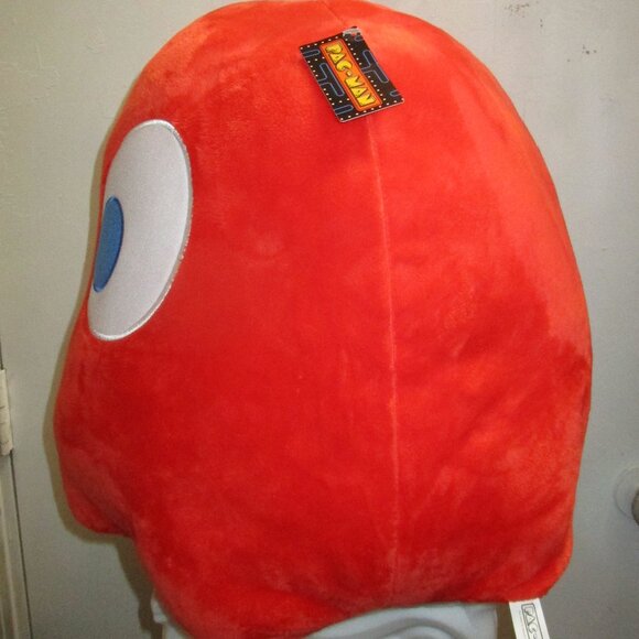 Pac-Man Red Ghost Blinky 15” Plush Plushy Plushie PacMan Bandai Namco NEW - Picture 3 of 5